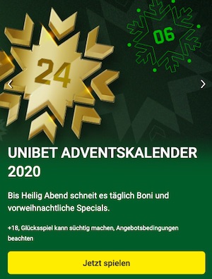 Unibet Adventskalender 2020