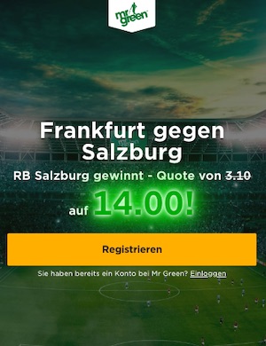 Mr. Green Frankfurt vs. Salzburg Boost