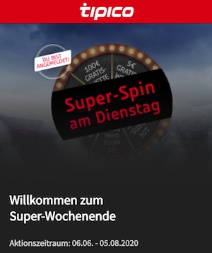 Tipico Super Spin Glücksrad