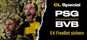 Bwin PSG BVB 5€ FreeBet