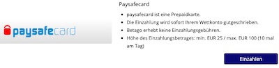 Betago Paysafecard