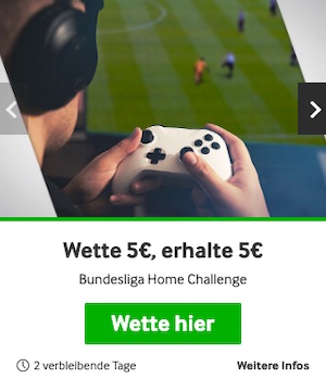 betway bundesliga home challenge 5 euro freiwette
