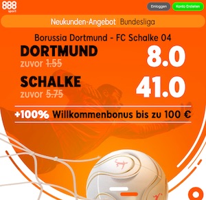 888sport Dortmund Schalke Boost