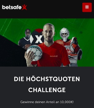Betsafe Höchstquoten Challenge