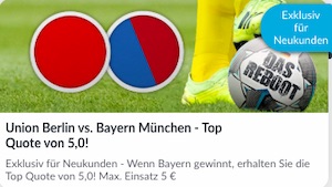 BetVictor Union Berlin FC Bayern Boost