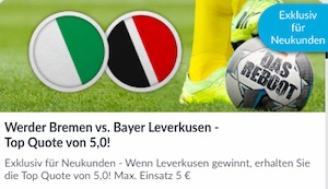 BetVictor Werder Leverkusen Quoten Boost