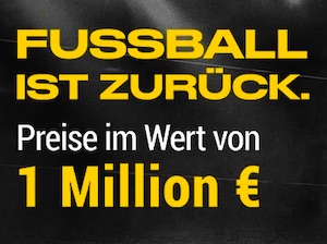 Bwin 1 Million Fußball ist zurück