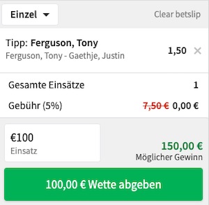 Tipico Tony Ferguson Justin Gaethje Wette