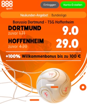 888sport BVB TSG Quoten