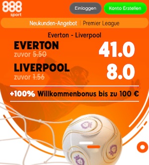 888sport Everton Liverpool Quoten Boost