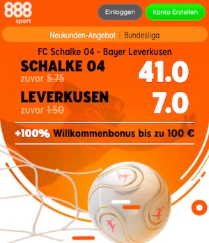 888sport Schalke 04 vs. Bayer Leverkusen Boost