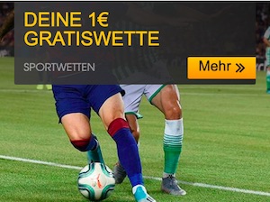 Betfair 1 Euro Gratiswette