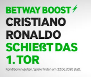 Betway Cristiano Ronaldo 1. Tor Boost