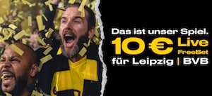 Bwin Leipzig vs. Dortmund 10 Euro Live Freebet
