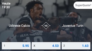 Betano Udinese Juventus Quoten
