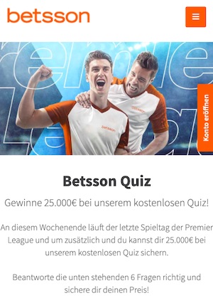 Betsson Premier League Quiz