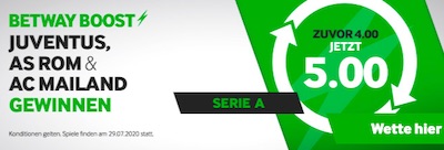 Betway Serie A Boost
