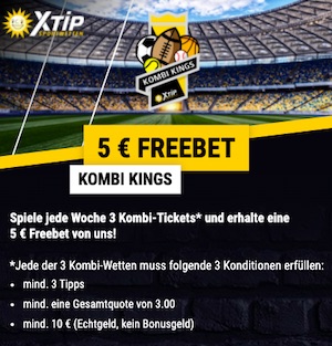 XTiP Kombi Kings 5€ FreeBet