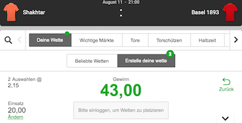 Betwa Deine Wette Donezk Basel