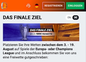 Betano das Finale Ziel