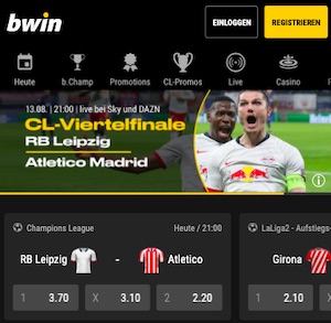 Bwin RB Leipzig vs. Atletico Madrid