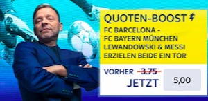 SkyBet Lewandowski Messi Quoten Boost