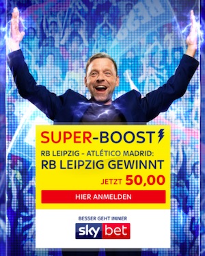 SkyBet RB Leipzig Super Boost gegen Atletico