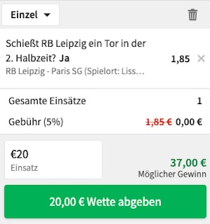 Tipico RB Leipzig PSG Quoten