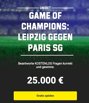 Unibet Leipzig PSG Tippspiel