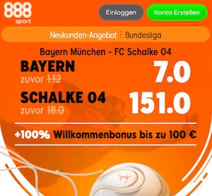 888sport Bayern Schalke Boost