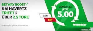 betway boost deutschland spanien