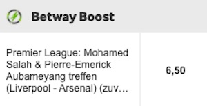 Betway Salah Aubameyang treffen Boost