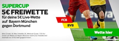 Betway Bayern Dortmund Super Cup FreeBet