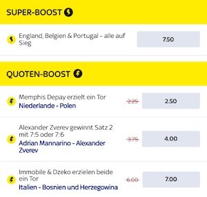 SkyBet Nations League Super Boost