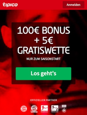 Tipico Saisonstart Bundesliga 5 Euro