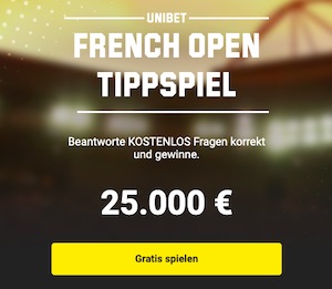 Unibet French Open Tippspiel