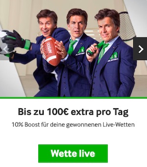 Betway 10% Live-Wetten Boost