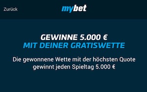MyBet 5.000 Euro Wettbewerb