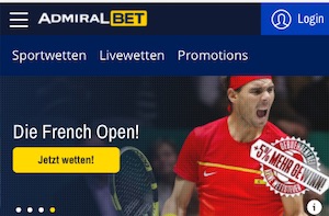 French Open Halbfinale Admiralbet Wetten