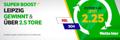 Betway RB Leipzig vs Schalke 04 Super Boost