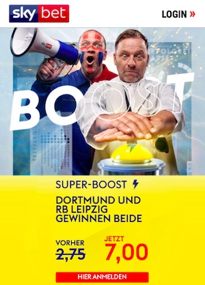 SkyBet Dortmund Leipzig Super Boost