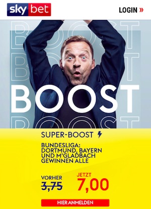 SkyBet Bundesliga BVB, FCB BMG Super Boost