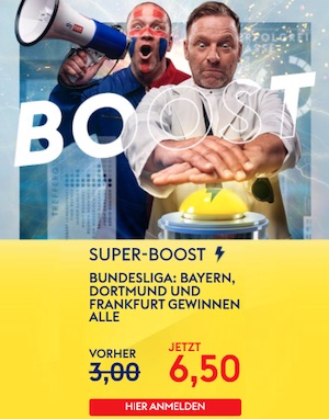 SkyBet Bayern Dortmund Frankfurt Bundesliga Super Boost