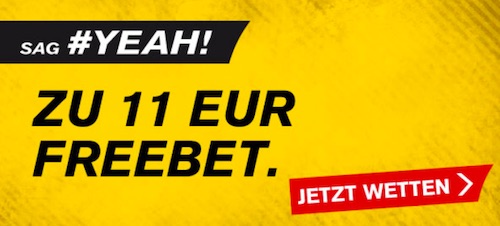 11 Euro gratis bei Interwetten