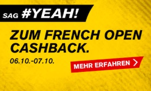 Interwetten French Open Cashback