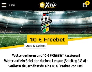 XTiP Lose and Collect Nations League FreeBet