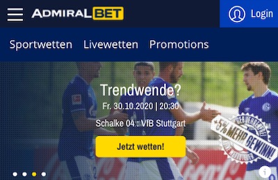 Admiralbet Schalke Stuttgart Quoten