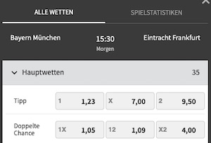 Bayern Frankfurt Tipico Bundesliga Quoten