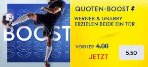 SkyBet GER CHE Werner + Gnabry Boost