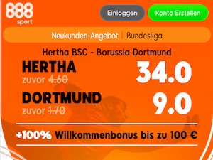 Hertha Dortmund 888sport Quoten